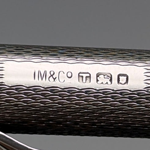 1954 British Yard O'Red Sterling Silver Push-Pull Pencil with Refills and Case